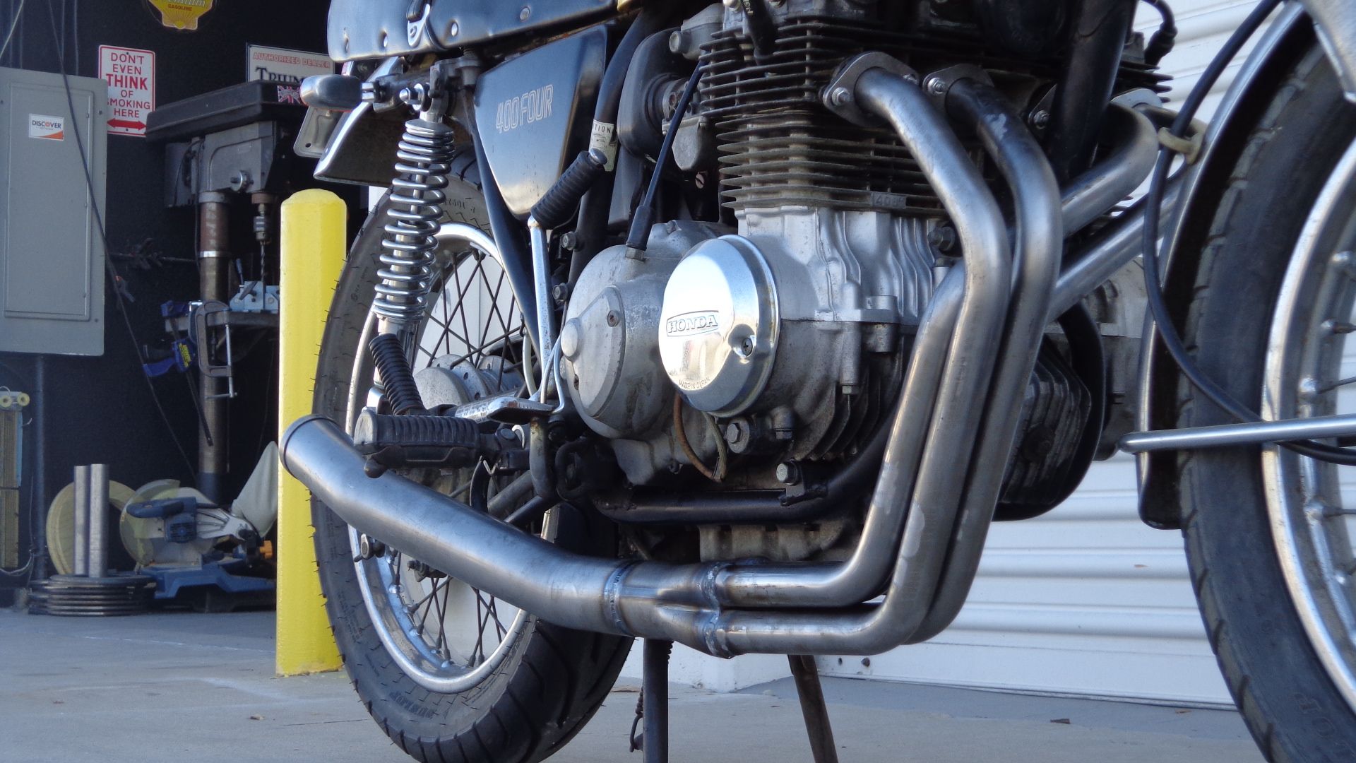 Exhaust 4 into 1 CB400-4 Super Sport – Carpy's Cafe Racers